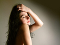 portret s kosom